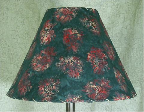 Pine cone batik lampshade picture