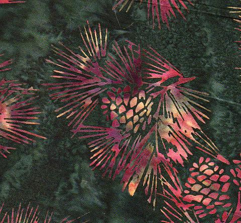 Small Pinecones Fabric Scan