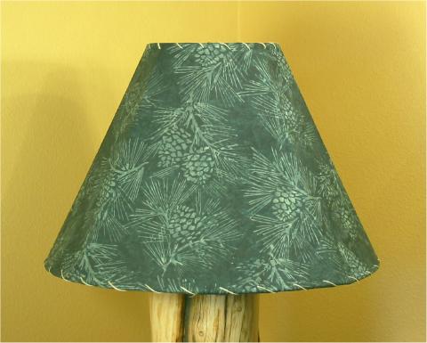 Pine cone batik lampshade picture