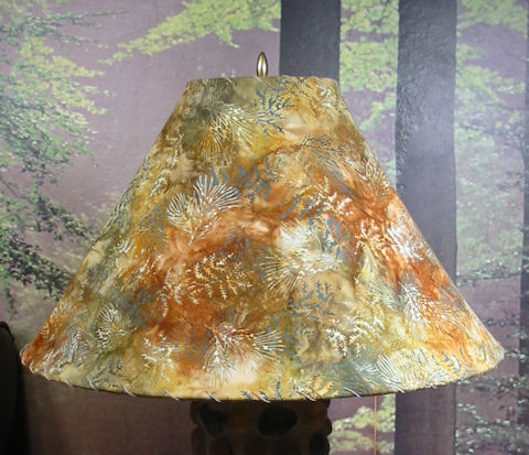 Pine Bough batik lampshade picture