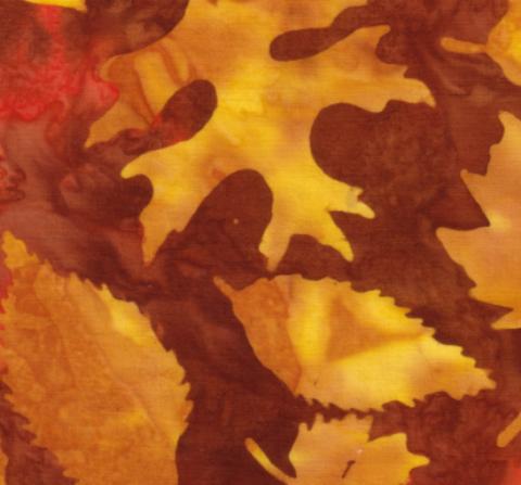 Fall Leaves Fabric Scan