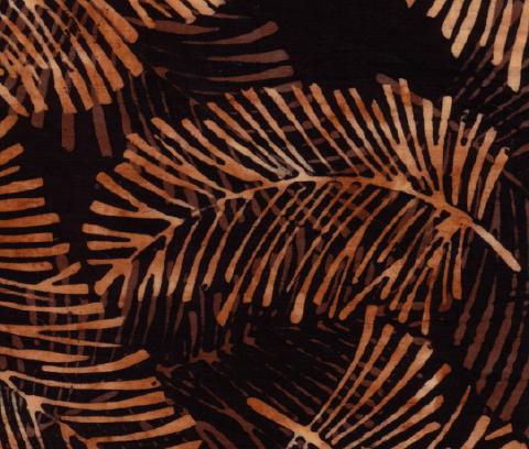 Fern Batik Fabric Scan