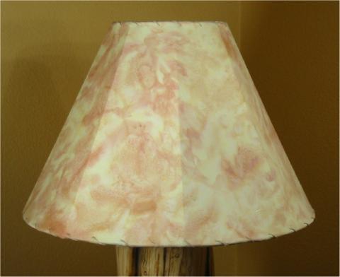 Ferns batik fabric lampshade