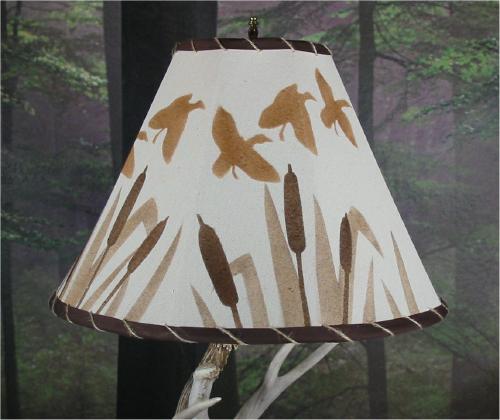 Cattail Marsh lampshade picture