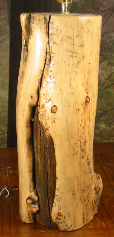 Log Lamp #2 No Shade