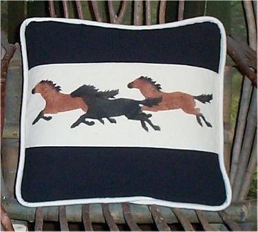 Horses Pillow Picture