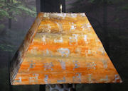 Rust Batik Lampshade