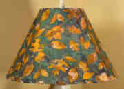 Fall Leaves Batik Lampshade