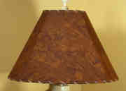 Blue Leaves Batik Lampshade