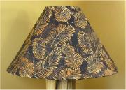Fall Leaves Batik Lampshade